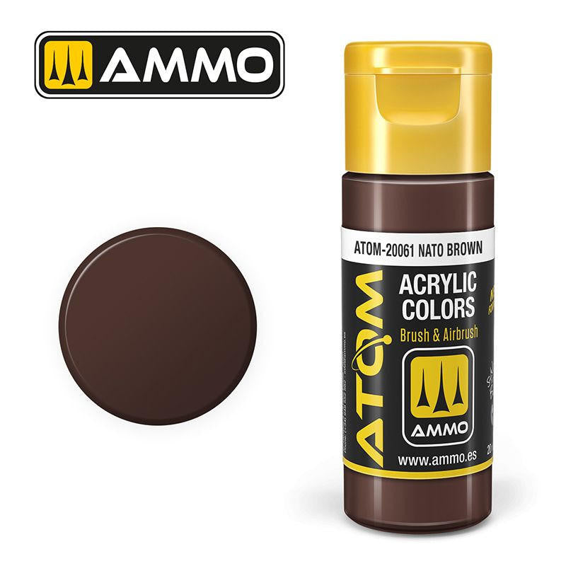 MiG Ammo ATOM COLOR NATO Brown FS30051 - RAL8027 (20061)